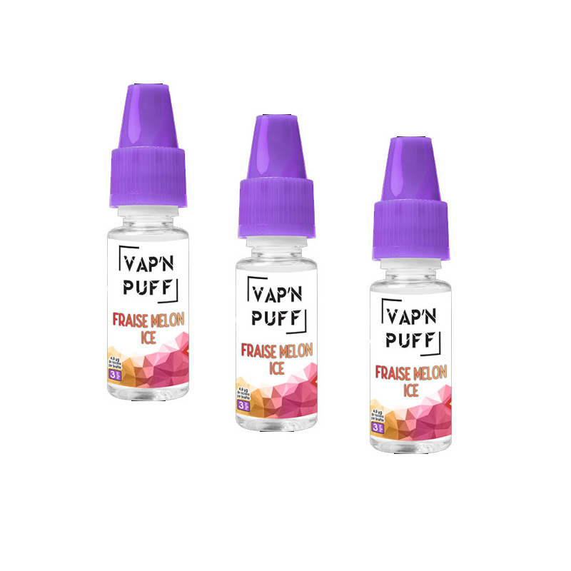 E Liquide Vap N Puff Fraise Melon Ice 30ml Taux De Nicotine 3 Mg Ml