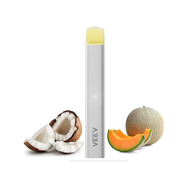 E Cigarette Jetable Veeba Melon Noix De Coco Taux De Nicotine 20mg Ml