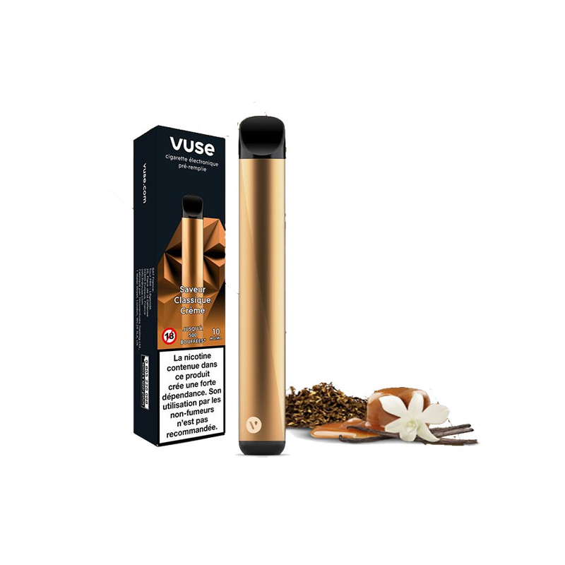 E cigarette Pr remplie Vuse Classic Cr me Taux de nicotine 0 mg ml