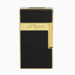 Briquet ST Dupont Biggy Laque Noire et Doré