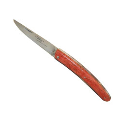 Couteau Au Sabot  Le Thiers Bouleau Stabilise Rouge