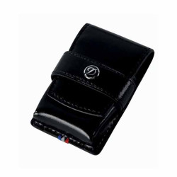 Etui briquet ST Dupont cuir Noir ligne D