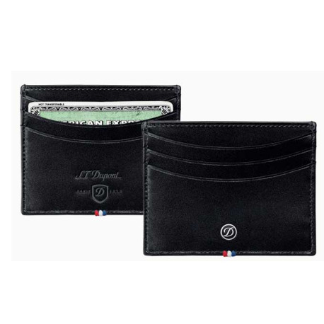 Etui Cartes S.T Dupont cuir Noir ligne D