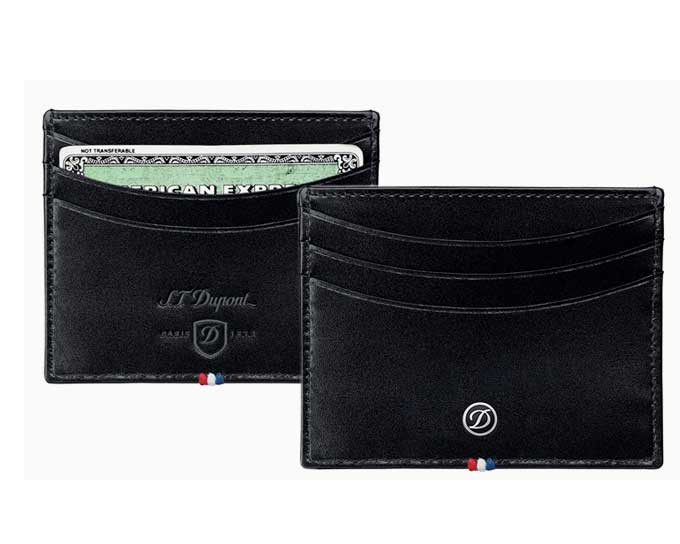 Etui Cartes S.T Dupont cuir Noir ligne D