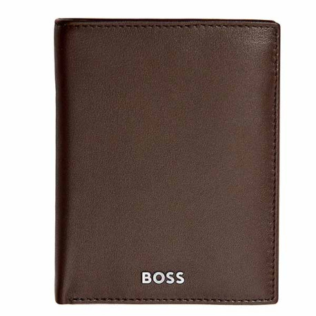 Portefeuille Vertical Hugo Boss Classic Smooth Brown