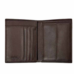 Portefeuille Vertical Hugo Boss Classic Smooth Brown