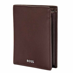 Portefeuille Vertical Hugo Boss Classic Smooth Brown