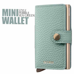 Porte cartes Miniwallet Secrid Pebble Sea Green