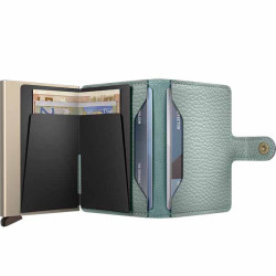 Porte cartes Miniwallet Secrid Pebble Sea Green