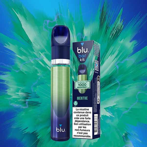 Kit E-cigarette Blu Bar Menthe